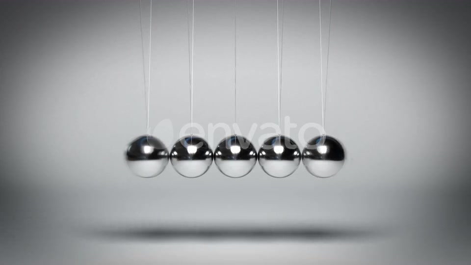 Bouncing Newtons Balls against Gray Background Seamless Loop Videohive 23436482 Motion Graphics Image 5