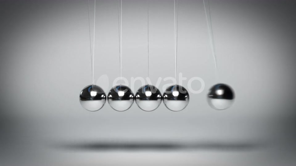 Bouncing Newtons Balls against Gray Background Seamless Loop Videohive 23436482 Motion Graphics Image 9