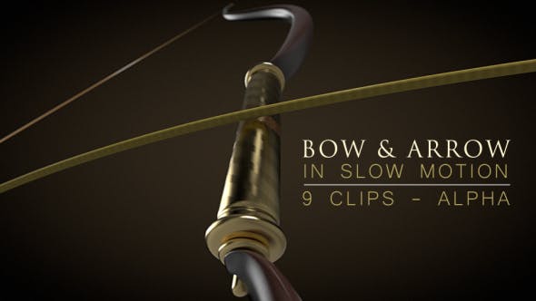 Bow and Arrow in Slow Motion - Download 20425429 Videohive