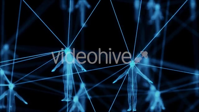 Brain Network Connection Of Different Peoples In Holographic Computer Interface Videohive 20446561 Motion Graphics Image 5