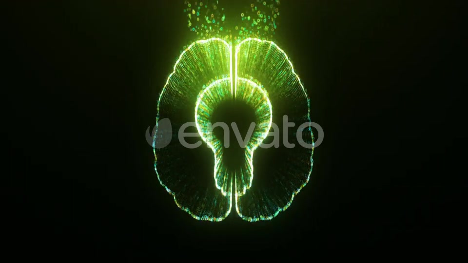 Brain with Idea Bulb Creative Background Videohive 24689359 Motion Graphics Image 5