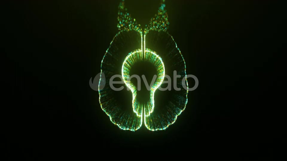 Brain with Idea Bulb Creative Background Videohive 24689359 Motion Graphics Image 8
