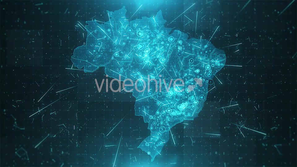 Brazil Map Background Cities Connections 4K Videohive 18430005 Motion Graphics Image 4