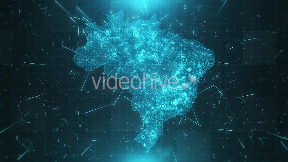 Brazil Map Background Cities Connections 4K Videohive 18430005 Motion Graphics Image 5