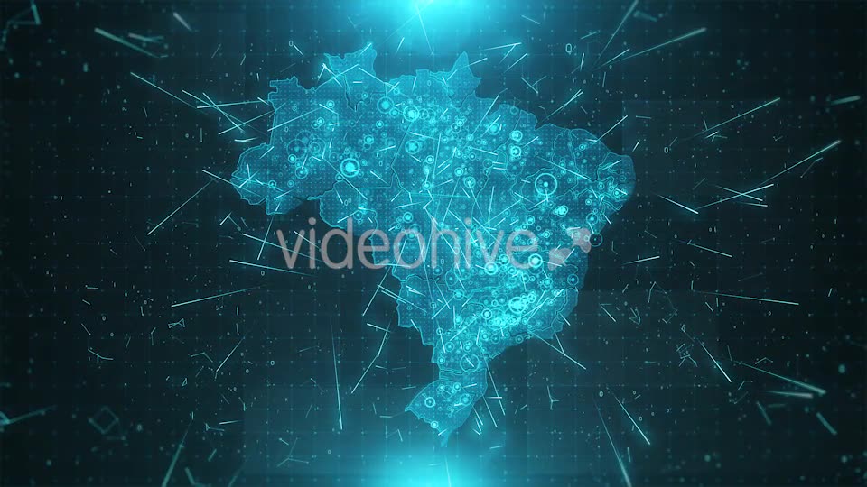 Brazil Map Background Cities Connections 4K Videohive 18430005 Motion Graphics Image 7