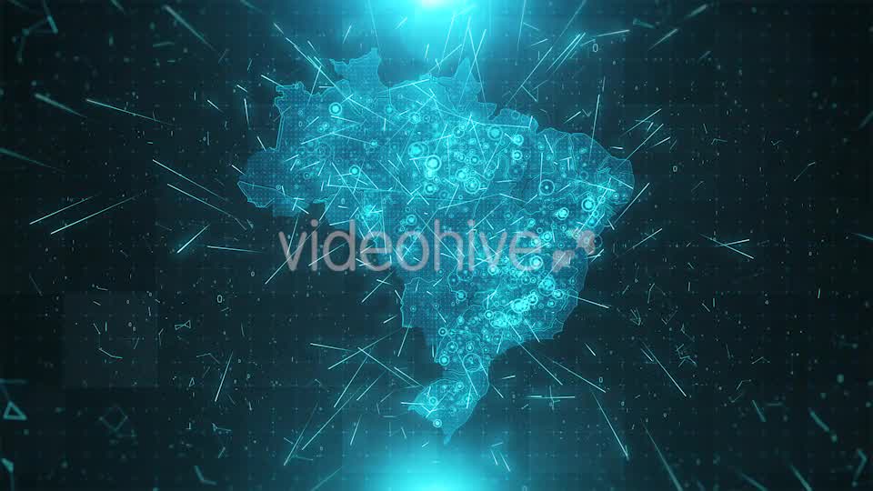 Brazil Map Background Cities Connections 4K Videohive 18430005 Motion Graphics Image 9