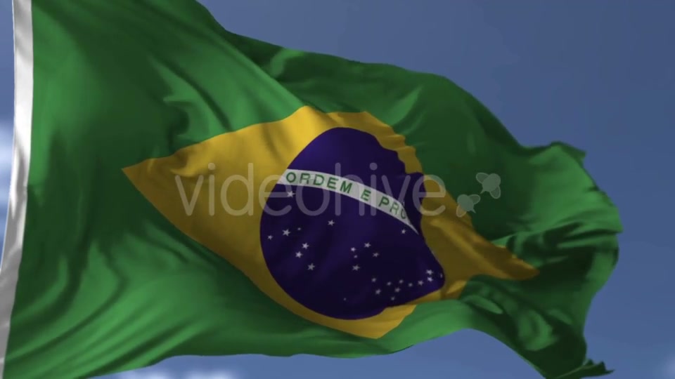Brazilian Flag Against Blue Sky Videohive 20038266 Motion Graphics Image 10