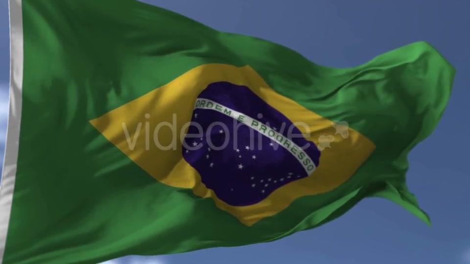 Brazilian Flag Against Blue Sky Videohive 20038266 Motion Graphics Image 6