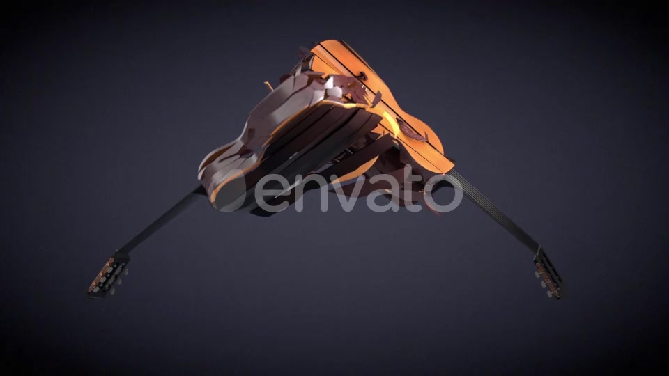 Breaking Guitars in Slow Motion Videohive 22029639 Motion Graphics Image 10