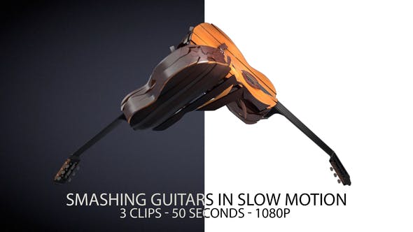 Breaking Guitars in Slow Motion - Download Videohive 22029639