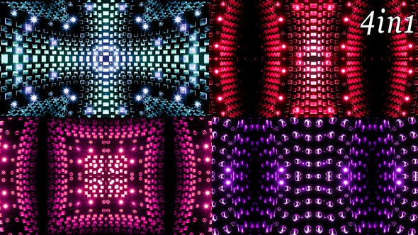 Bright Abstraction VJ Loop Pack (4in1) - 22407833 Download Videohive