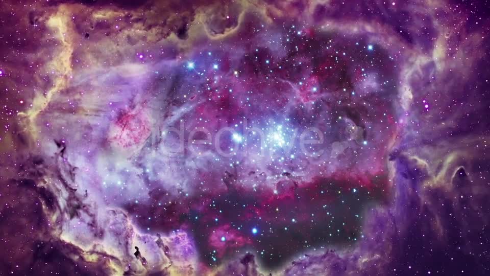 Bright Cosmic Nebula in an Endless Space Videohive 19694598 Motion Graphics Image 1
