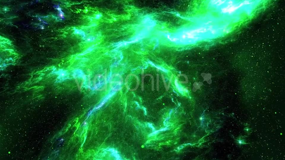 Bright Green Tunnel of the Nebula in Space Videohive 20545689 Motion Graphics Image 1