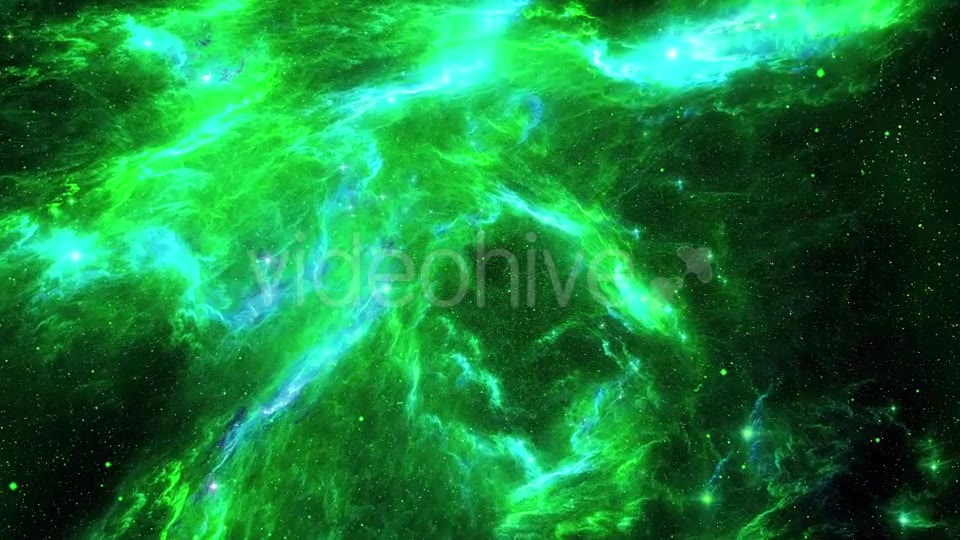 Bright Green Tunnel of the Nebula in Space Videohive 20545689 Motion Graphics Image 2