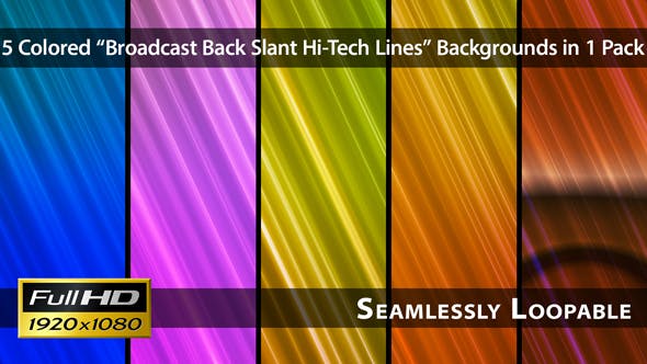 Broadcast Back Slant Hi Tech Lines Pack 02 - 3911325 Videohive Download