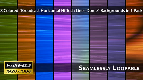 Broadcast Horizontal Hi Tech Lines Dome Pack 01 Videohive 3549904 ...