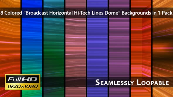 Broadcast Horizontal Hi Tech Lines Dome Pack 03 - 3726699 Download Videohive