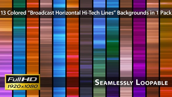 Broadcast Horizontal Hi Tech Lines Pack 03 - Download Videohive 3239647