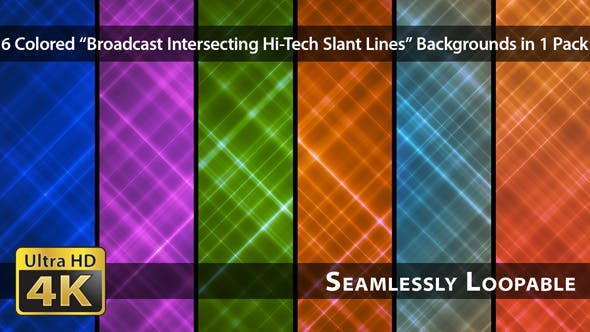 Broadcast Intersecting Hi Tech Slant Lines Pack 01 - 17227769 Videohive Download