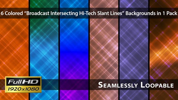 Broadcast Intersecting Hi Tech Slant Lines Pack 02 - Download Videohive 3393236