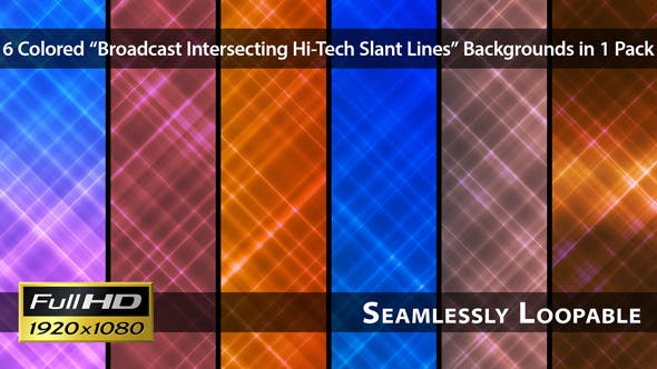 Broadcast Intersecting Hi Tech Slant Lines – Pack 03 - Download Videohive 3467720