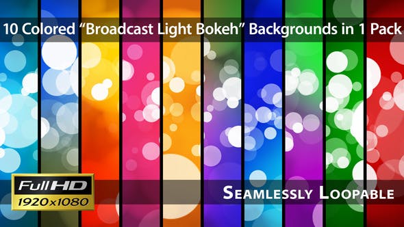 Broadcast Light Bokeh Pack 01 - Download 3813377 Videohive