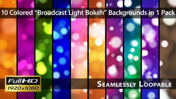 Broadcast Light Bokeh Pack 02 - Videohive Download 3869881