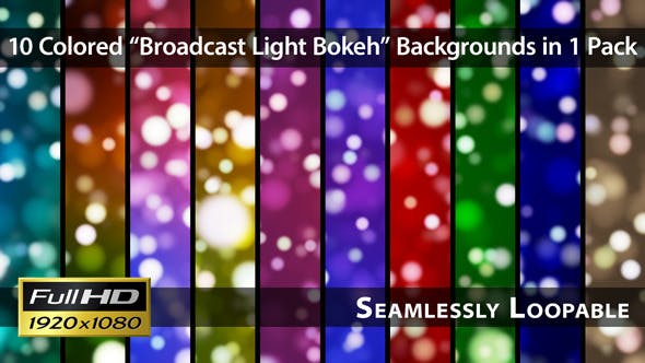 Broadcast Light Bokeh Pack 03 - Videohive Download 3946681