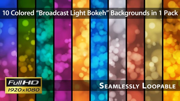 Broadcast Light Bokeh Pack 10 - 5197537 Download Videohive