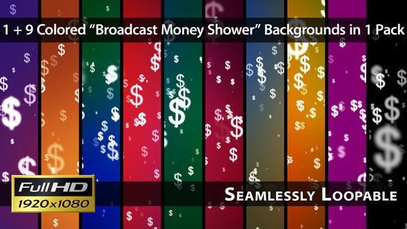 Broadcast Money Shower Pack 01 - 3914048 Videohive Download
