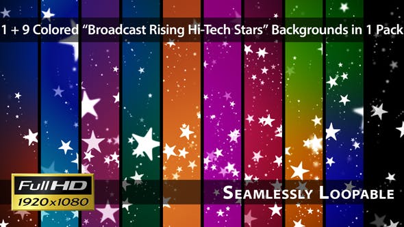 Broadcast Rising Hi Tech Stars Pack 01 - Download 3891379 Videohive