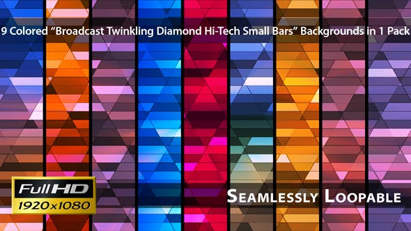 Broadcast Twinkling Diamond Hi Tech Small Bars Pack 02 - Download Videohive 3267603