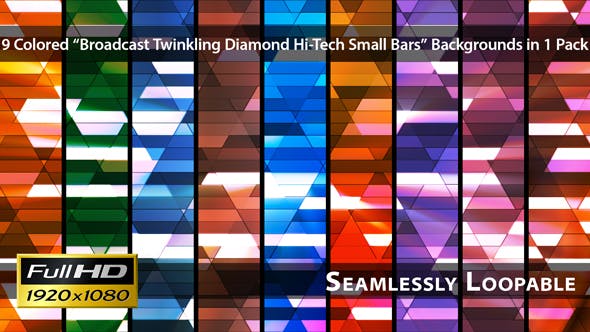 Broadcast Twinkling Diamond Hi Tech Small Bars Pack 03 - Download Videohive 3420182