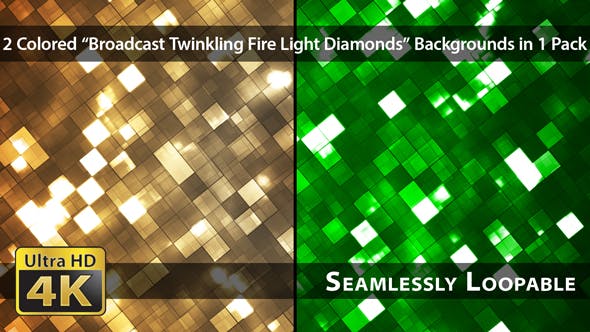 Broadcast Twinkling Fire Light Diamonds Pack 01 - Download Videohive 15655345