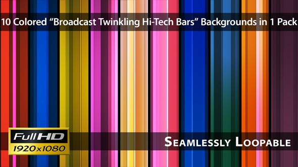 Broadcast Twinkling Hi Tech Bars Pack 01 - Download Videohive 3023745