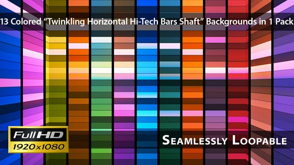 Broadcast Twinkling Horizontal Hi Tech Bars Shaft Pack 01 - 3411673 Download Videohive
