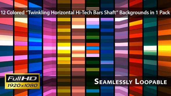 Broadcast Twinkling Horizontal Hi Tech Bars Shaft Pack 02 - Download 3545026 Videohive