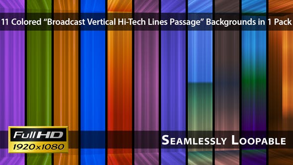 Broadcast Vertical Hi Tech Lines Passage Pack 02 - 3646704 Download Videohive