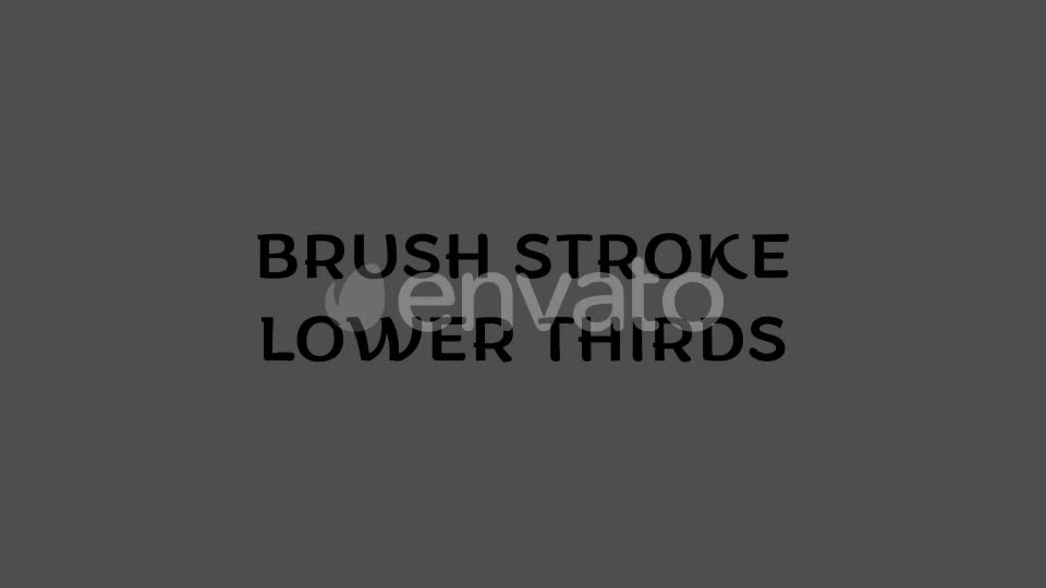 Brush Stroke Lower Thirds Videohive 24070405 Motion Graphics Image 1