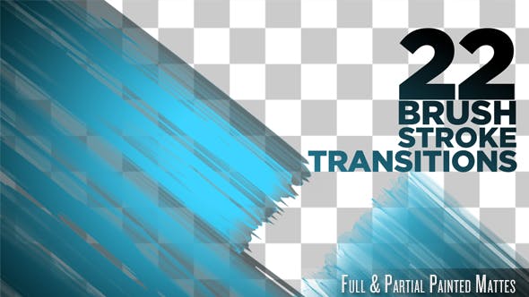Brush Stroke Transitions - 20944352 Videohive Download