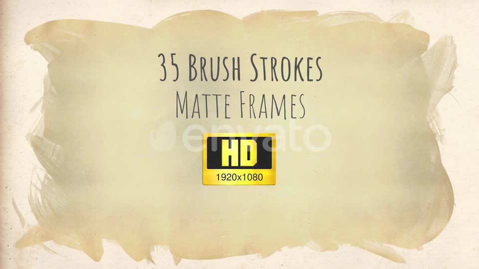Brush Strokes – 35 HD Matte Frames Videohive 24174931 Motion Graphics Image 1