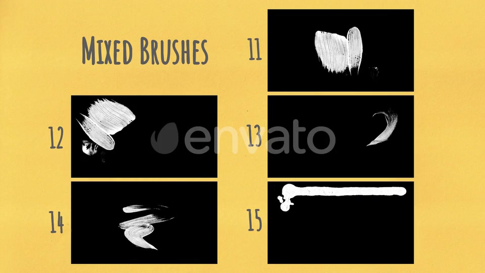 Brush Strokes – 35 HD Matte Frames Videohive 24174931 Motion Graphics Image 9