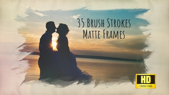 Brush Strokes – 35 HD Matte Frames - Download 24174931 Videohive