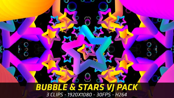 Bubble & Stars VJ Pack - Videohive Download 21997861