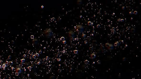 Bubbles Rising Lower Left To Upper Right Seamless Loop - Videohive Download 22649830