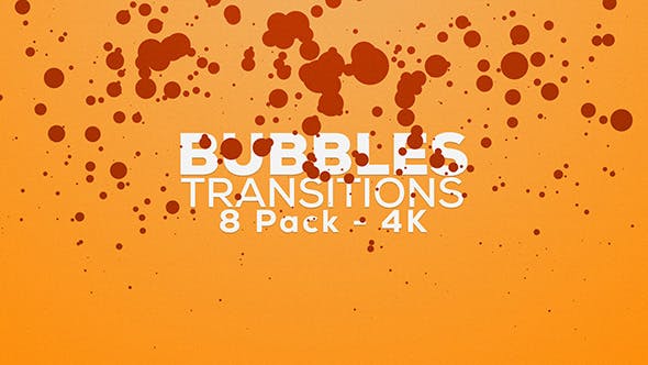 Bubbles Transitions 8 Pack 4K - 18533380 Videohive Download
