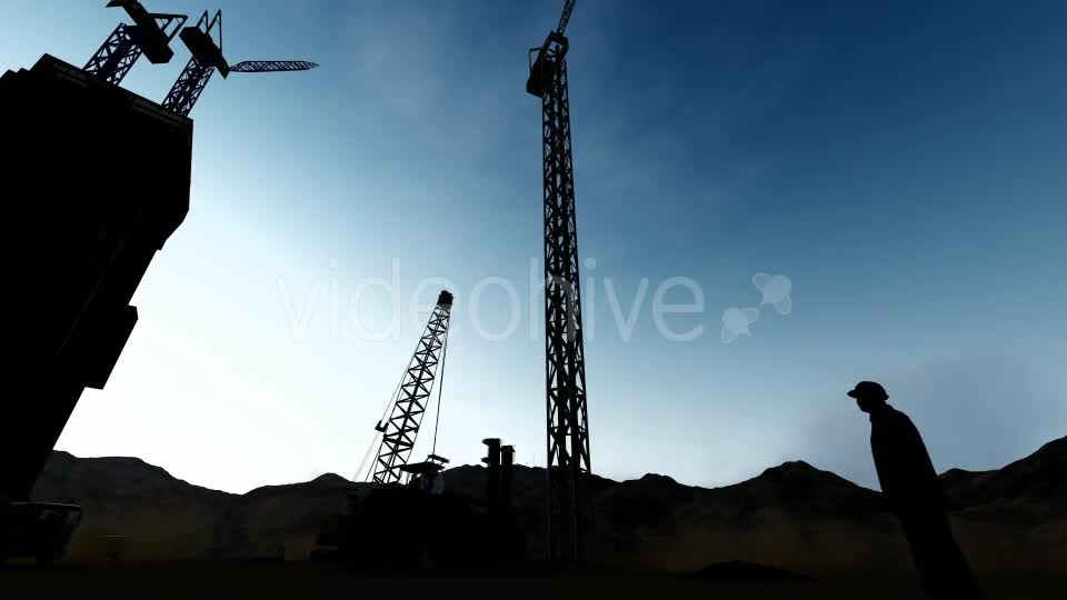 Building Construction and Crane Videohive 19730021 Motion Graphics Image 1
