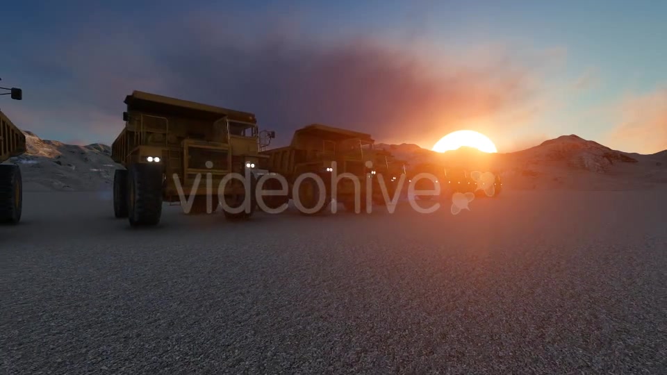 Building Construction Truck Sunset Videohive 19724257 Motion Graphics Image 2