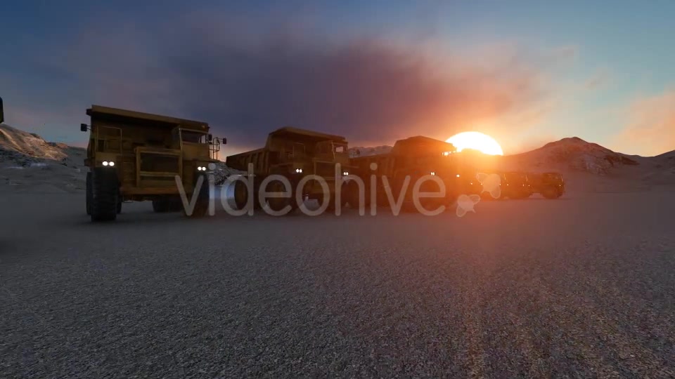 Building Construction Truck Sunset Videohive 19724257 Motion Graphics Image 4