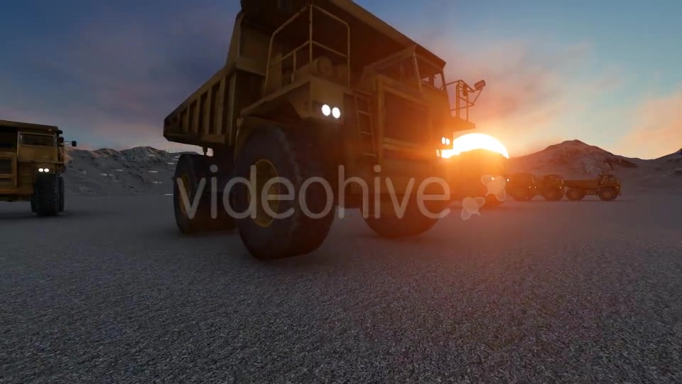 Building Construction Truck Sunset Videohive 19724257 Motion Graphics Image 6